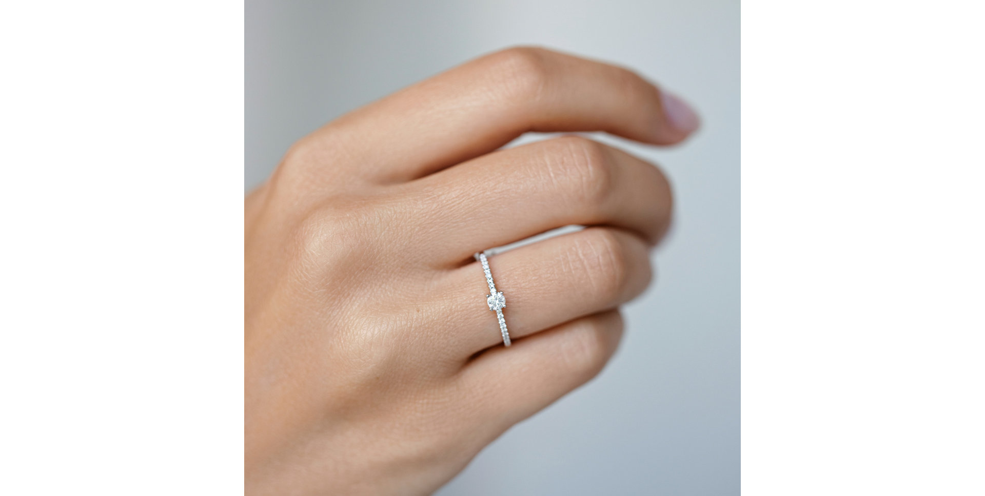 Prsteň s diamantmi Gem Simplicity