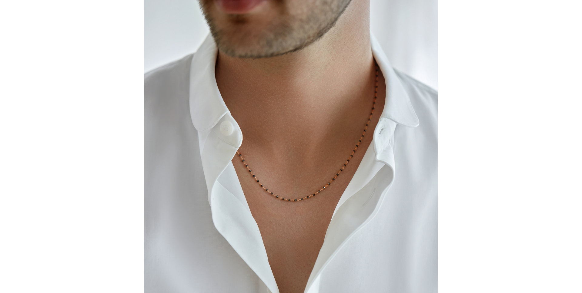 Náhrdelník s čiernymi diamantmi Dark Melody