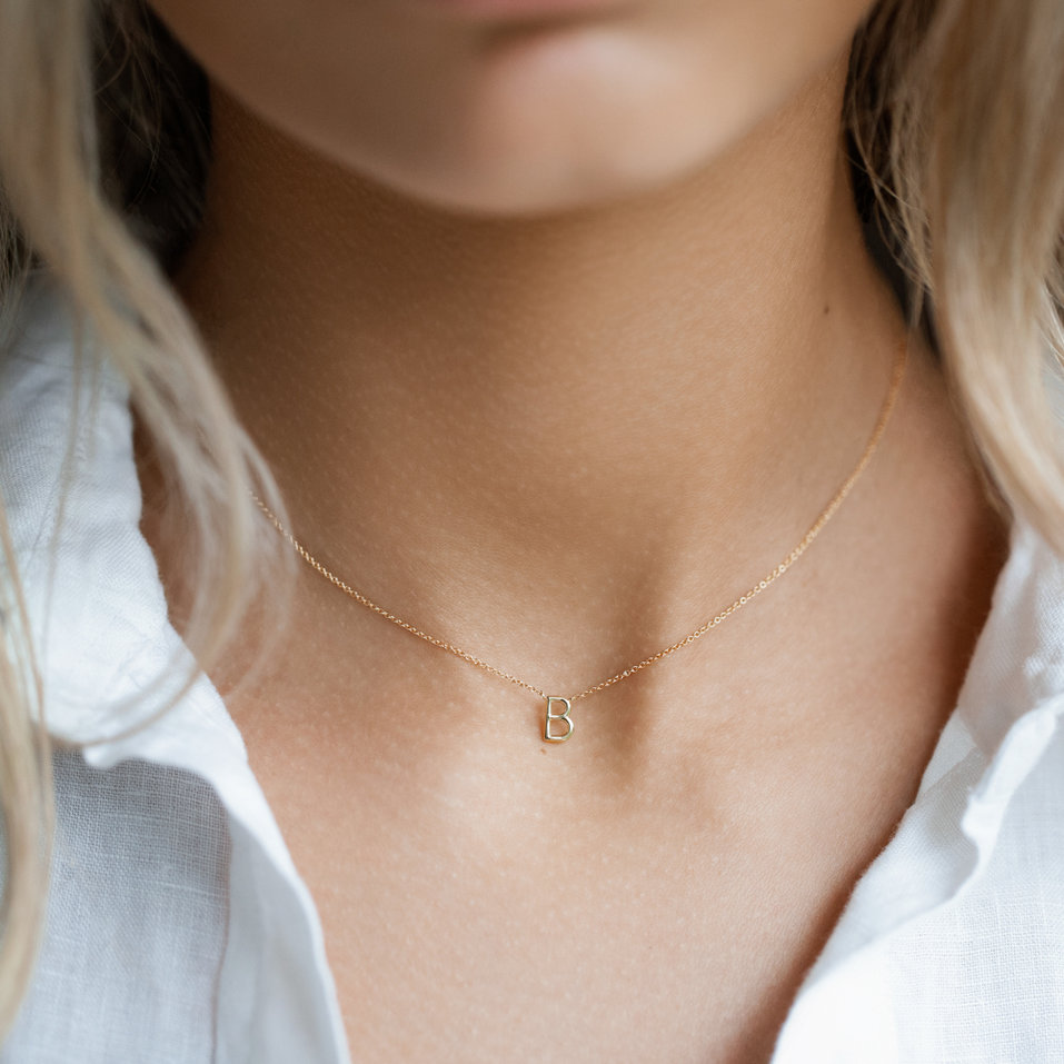 Náhrdelník s diamantom Round Line U