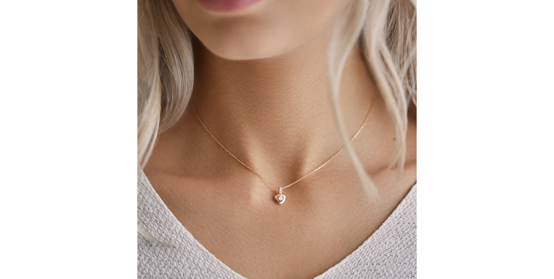 Prívesok s diamantmi Petite Heart