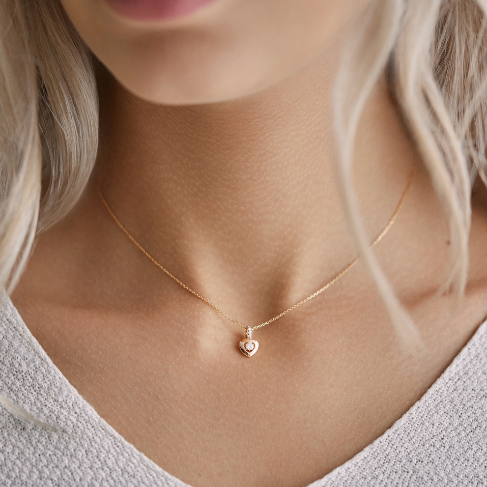 Prívesok s diamantmi Petite Heart