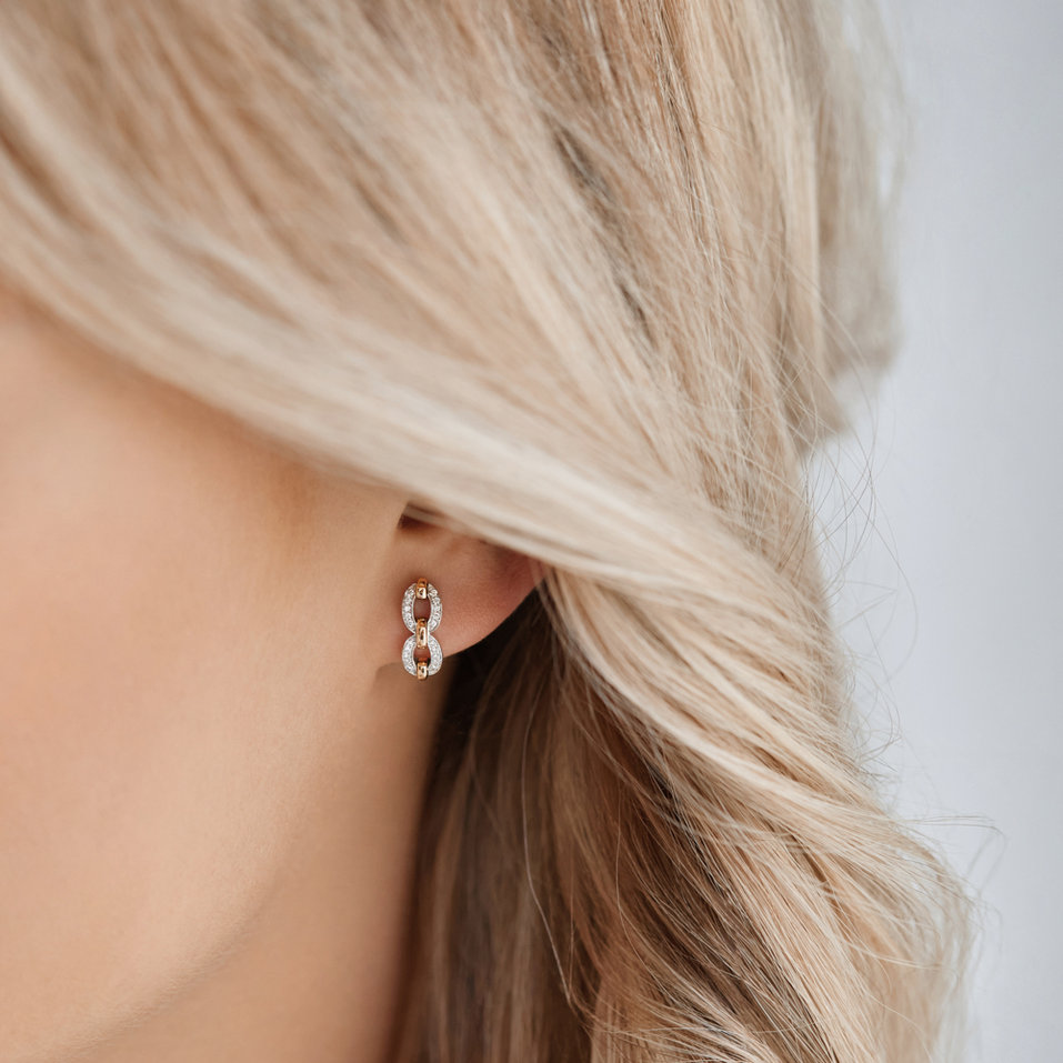 Náušnice s diamantmi Moonlight Pleasure