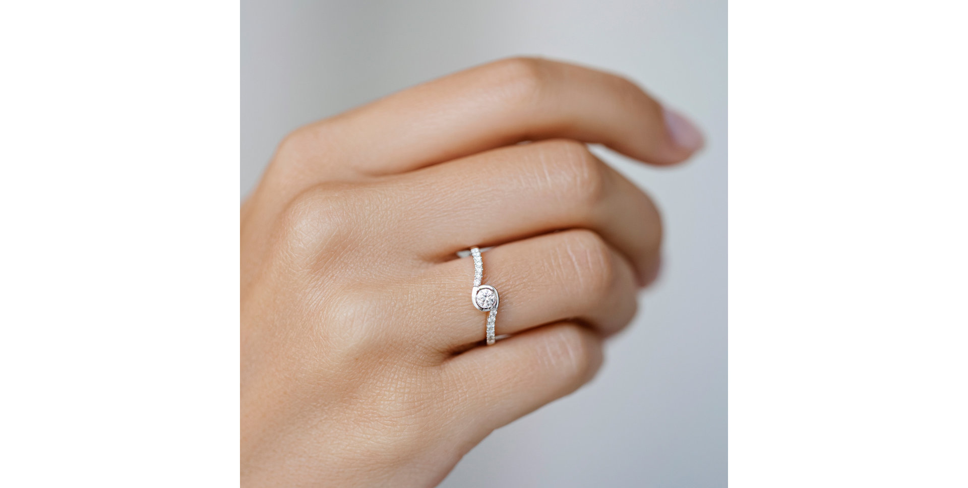 Prsteň s diamantmi Love Poem