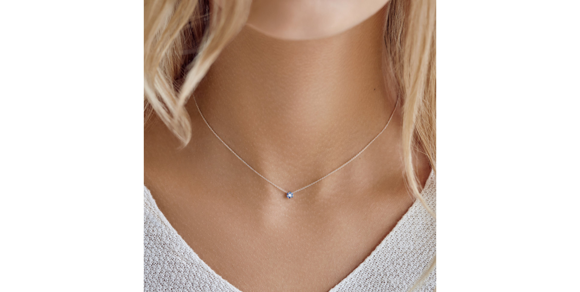 Náhrdelník s diamantom a rubínmi Shiny Constellation