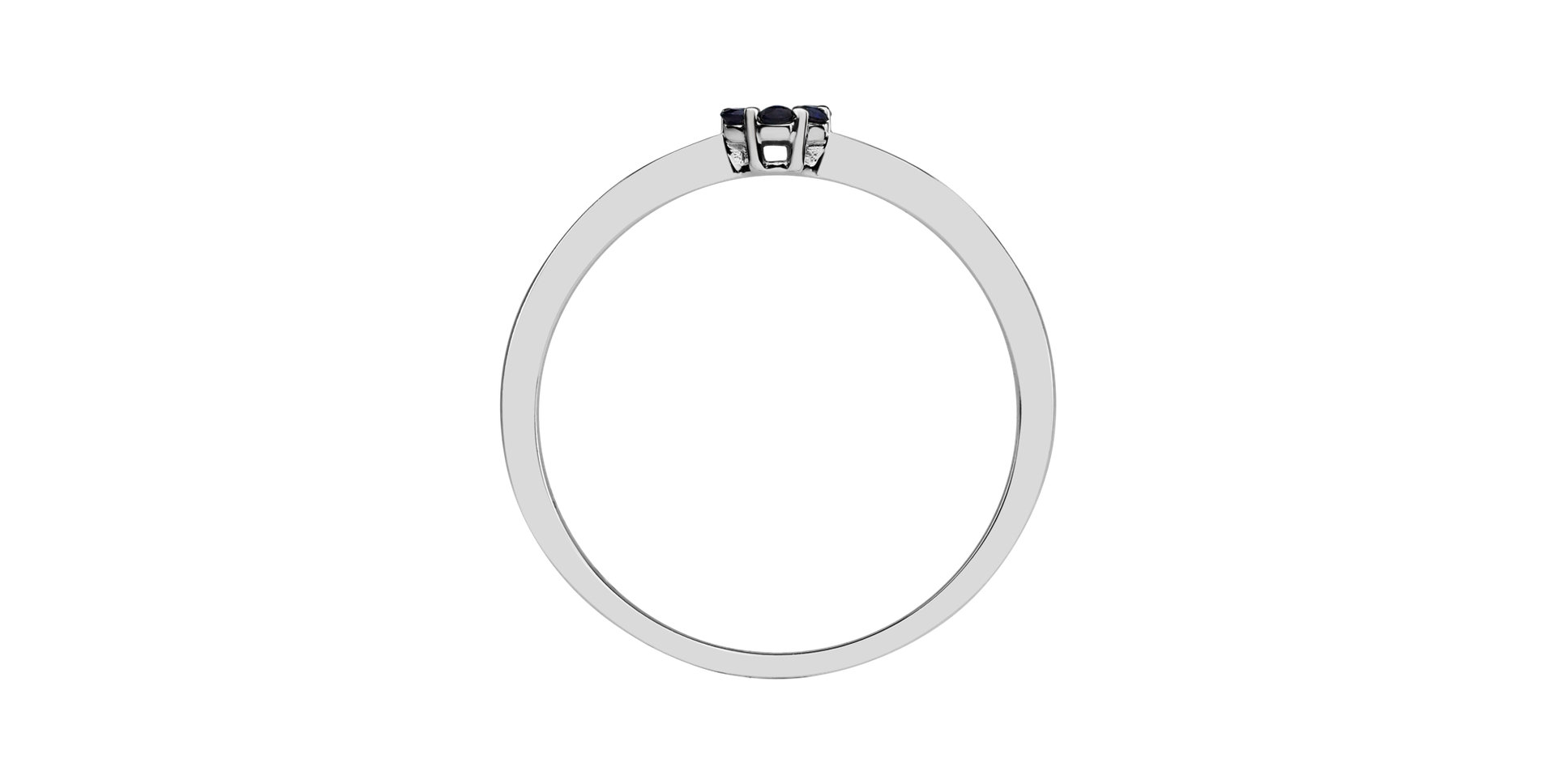 Prsteň s diamantom a zafírmi Shiny Constellation