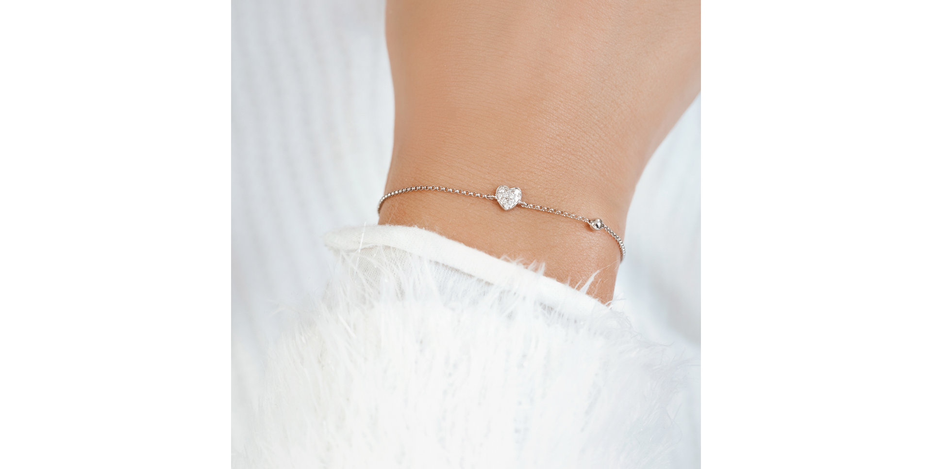 Náramok s čiernymi diamantmi My Heart