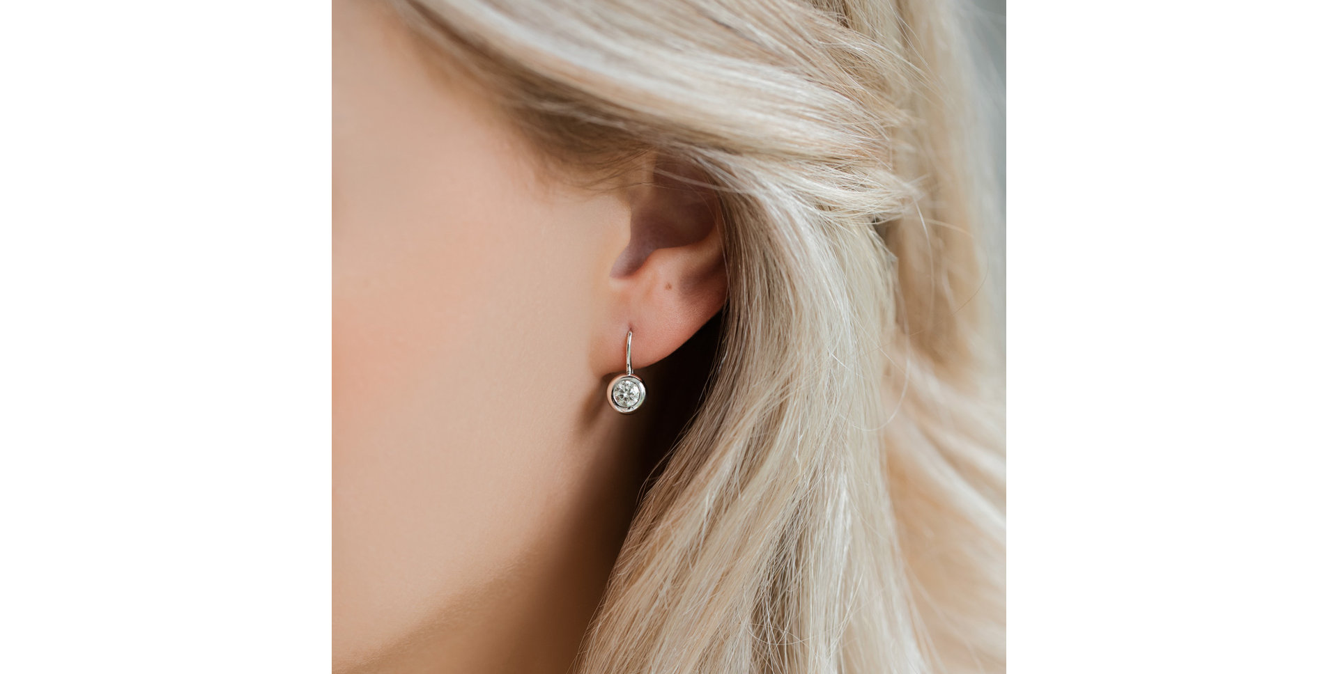 Náušnice s diamantom Sparkling Drops