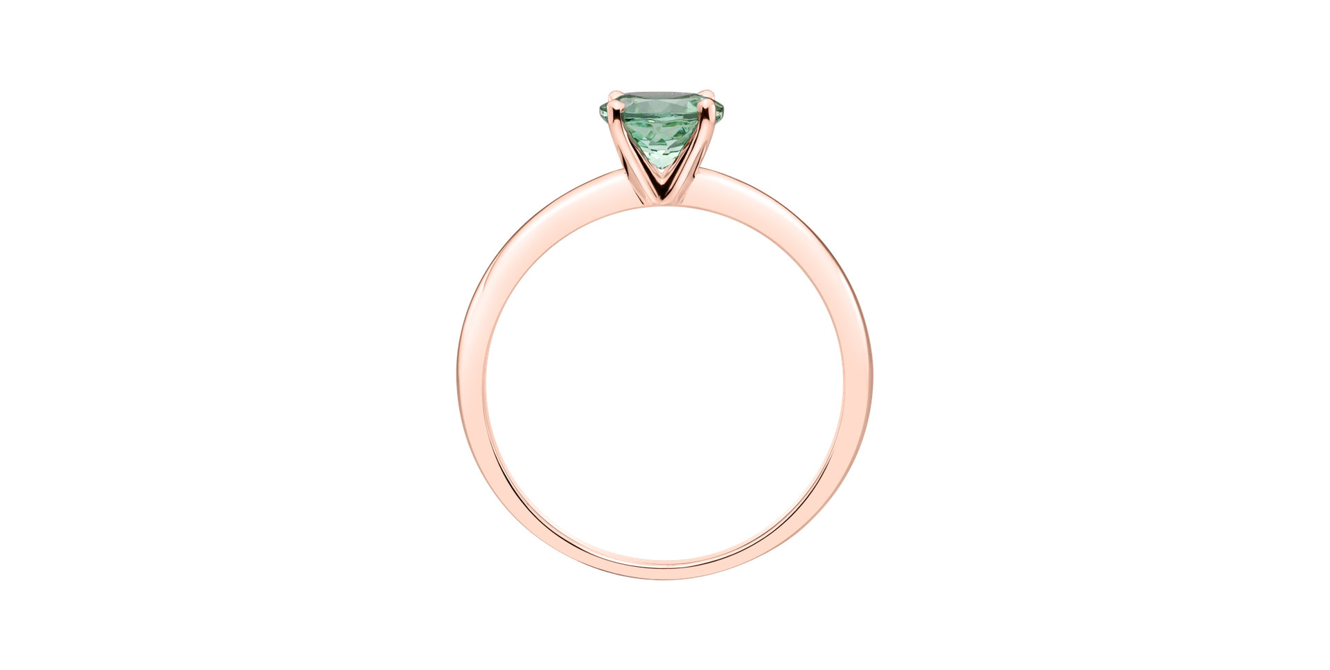 Prsteň s turmalínom  tyrkys Bonbon