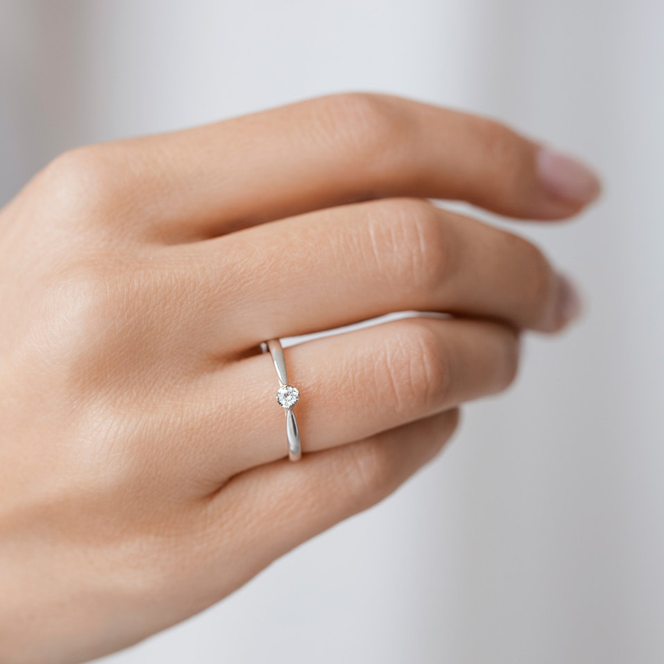 Prsteň s diamantom Precious Love