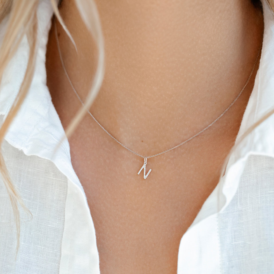 Prívesok s diamantmi Line Glitter  F