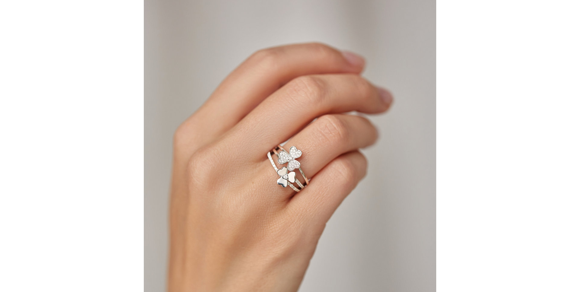 Prsteň s diamantmi Flowering Garden