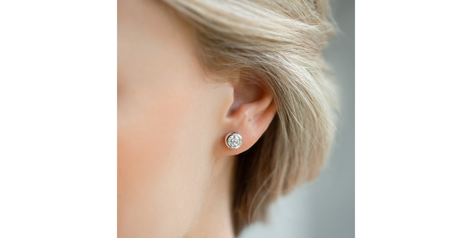 Náušnice s diamantom Sparkling Drops