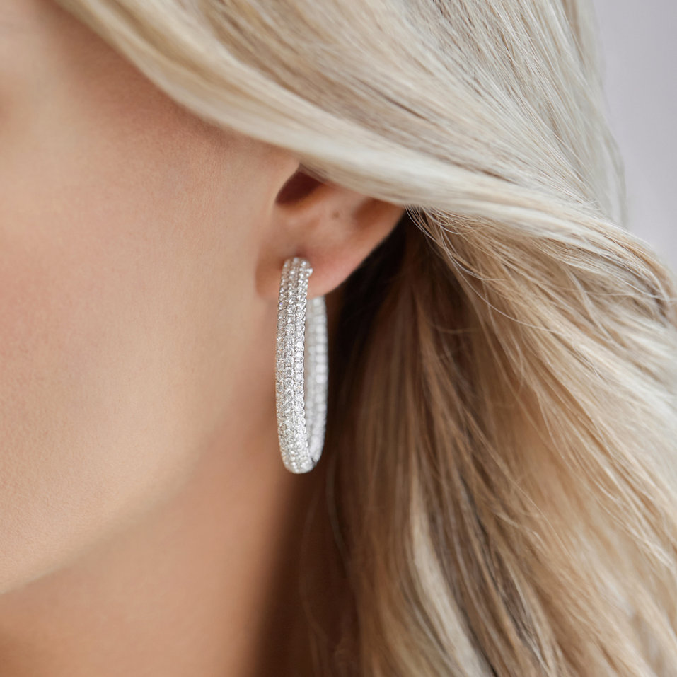 Náušnice s diamantmi Eclipse