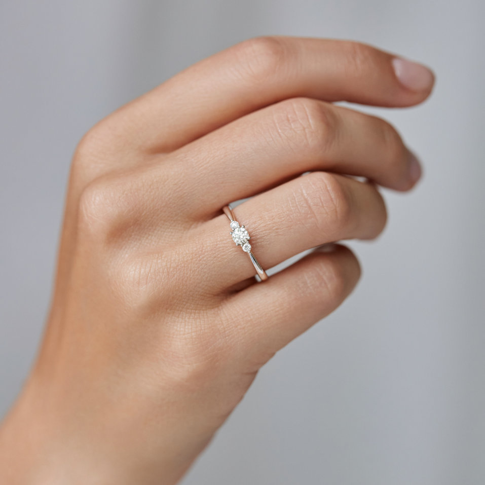 Prsteň s diamantmi Love Spark