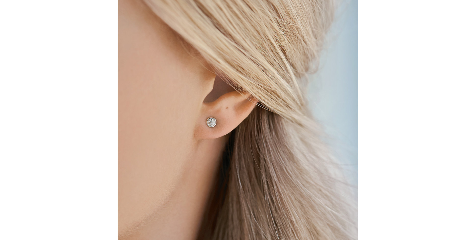 Náušnice s diamantom Shiny Dots