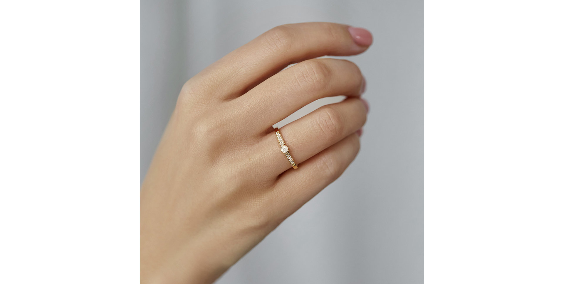 Prsteň s diamantmi Sparkling Romance