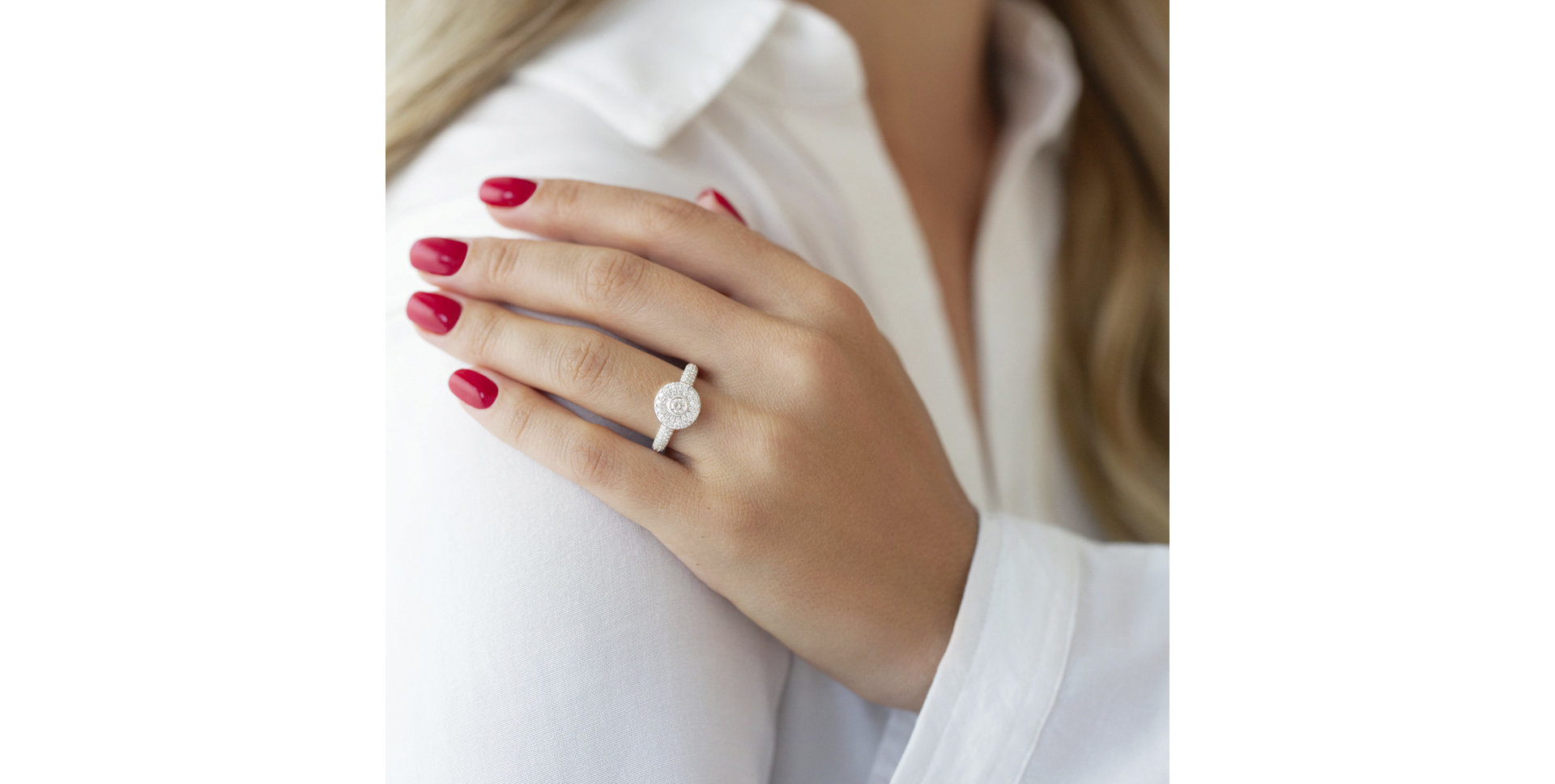 Prsteň s diamantmi Jeanne