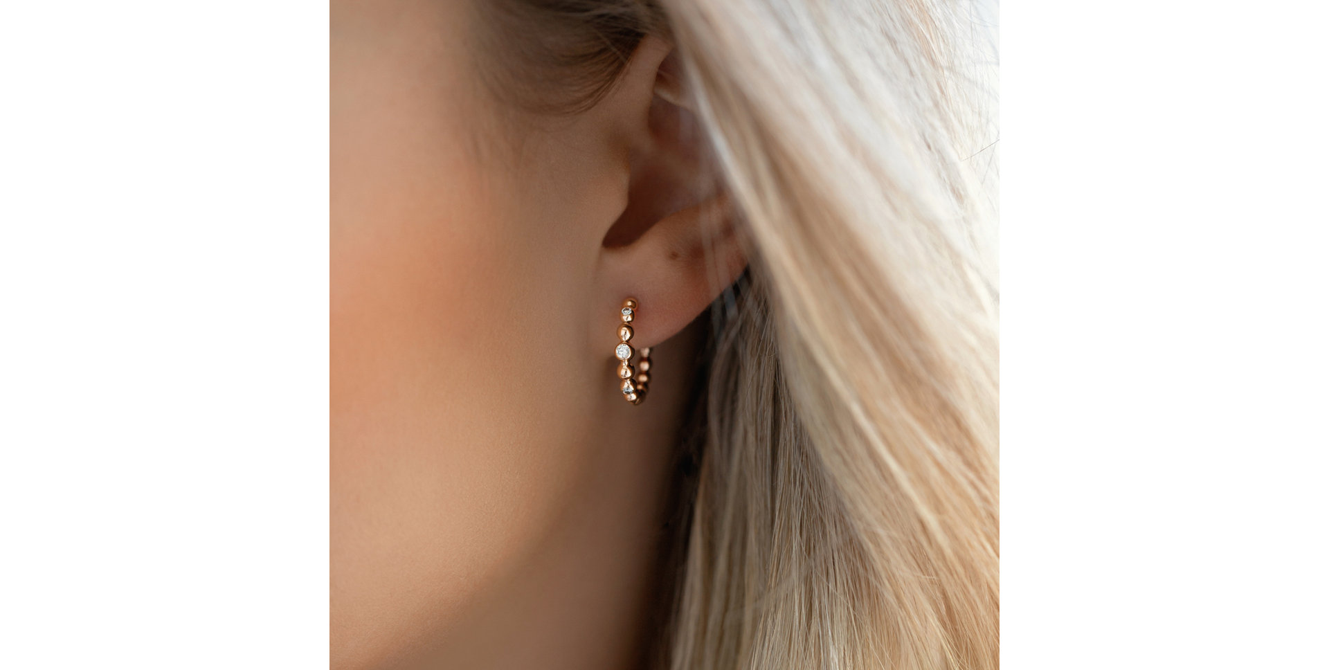 Náušnice s diamantmi Shiny Dots