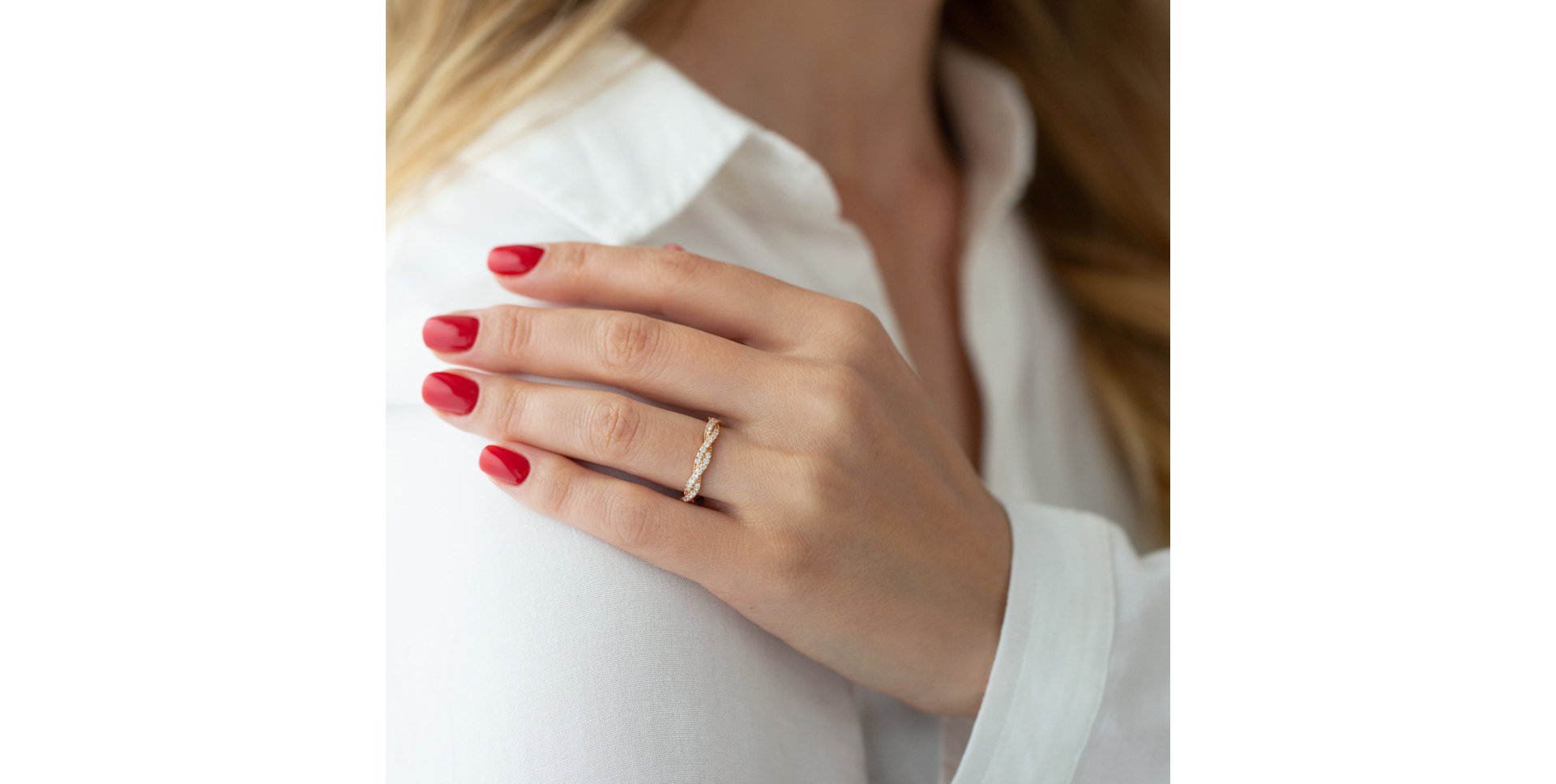 Prsteň s diamantmi Tangled