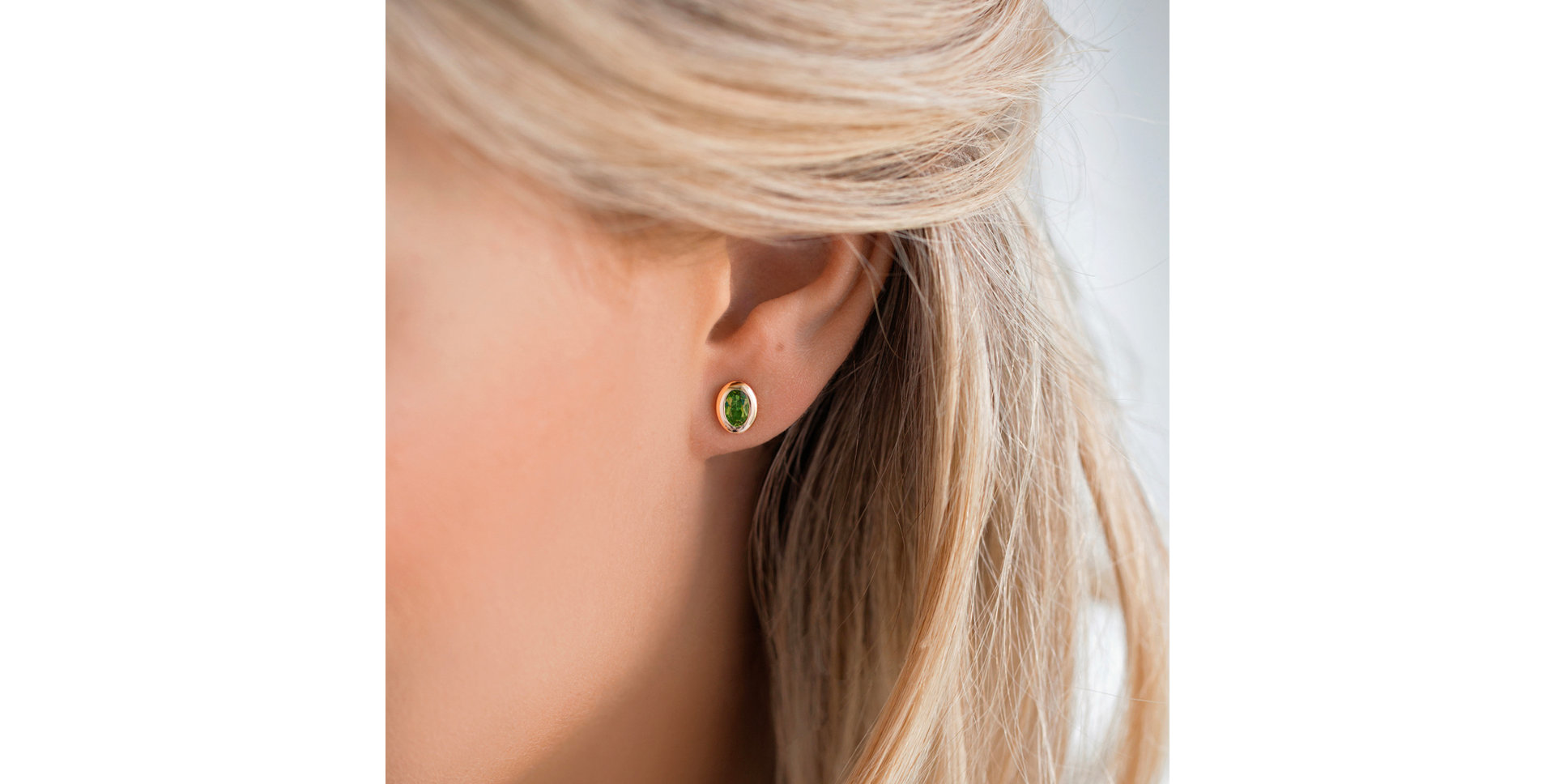 Náušnice s peridotom Sweet Candy