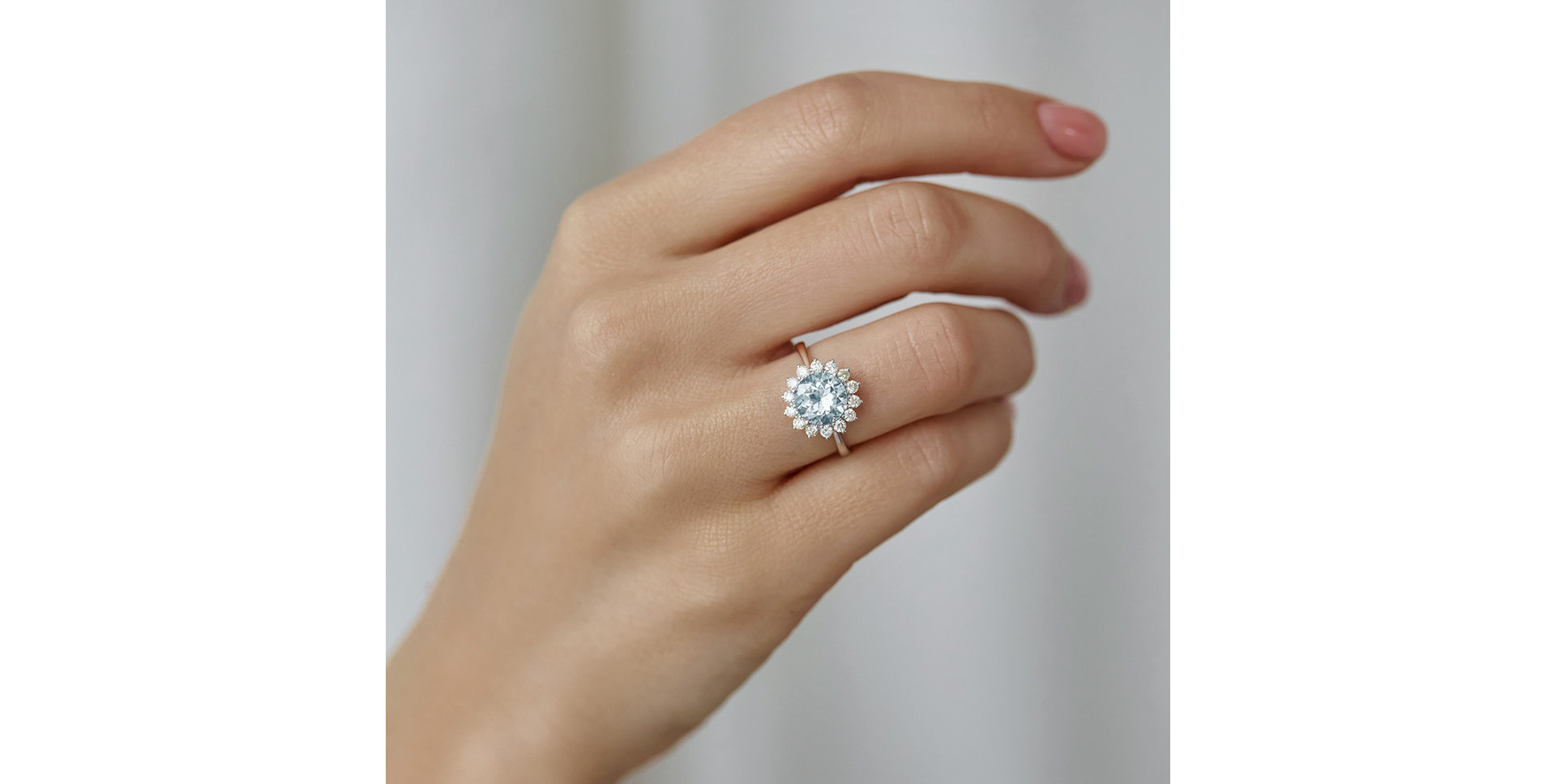 Prsteň s diamantmi a tanzanitom Stellar Sun