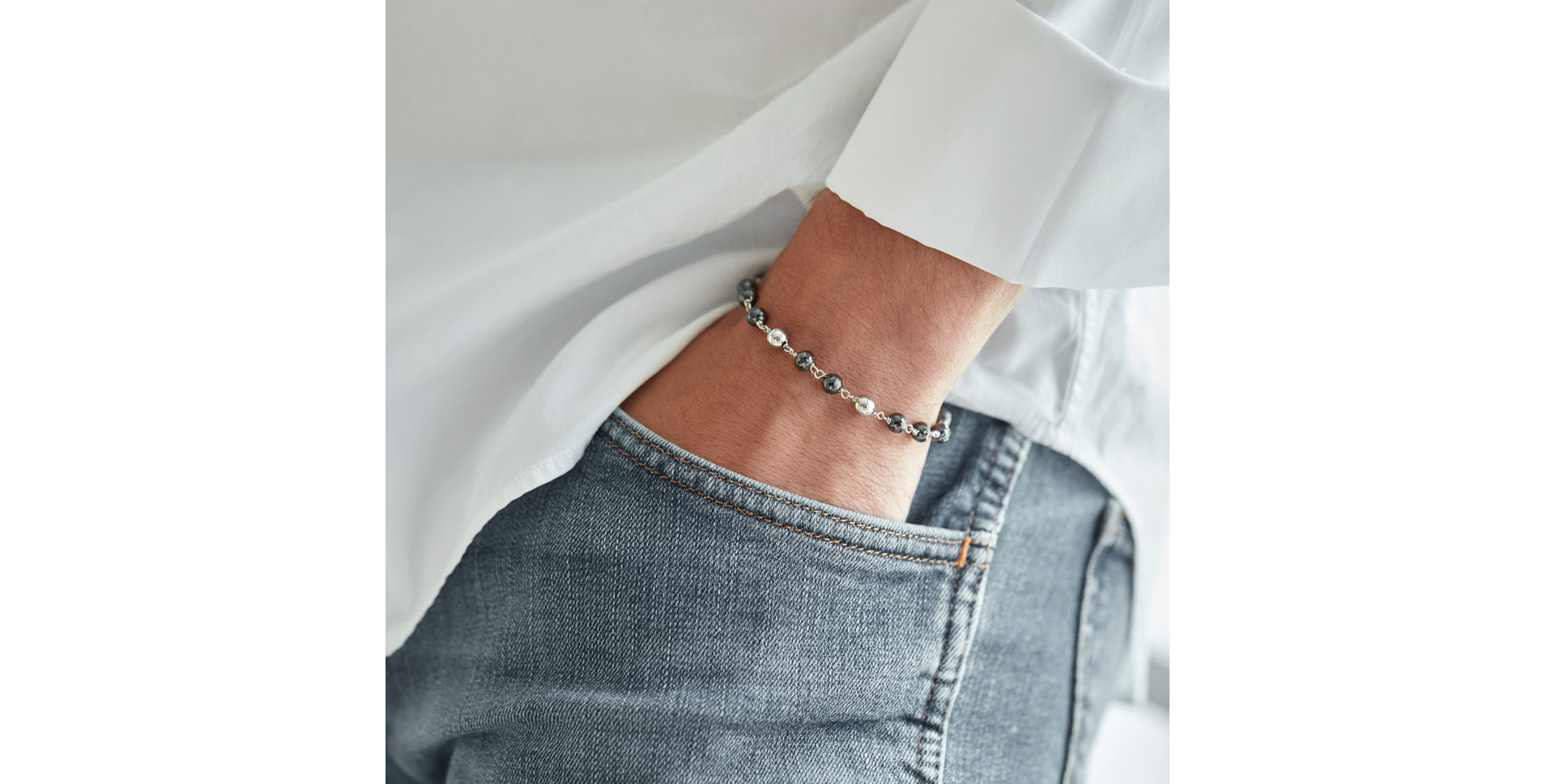 Náramok s čiernymi diamantmi Donatella