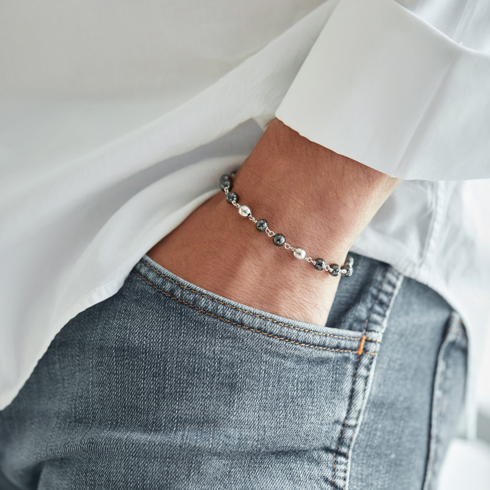 Náramok s čiernymi diamantmi Donatella