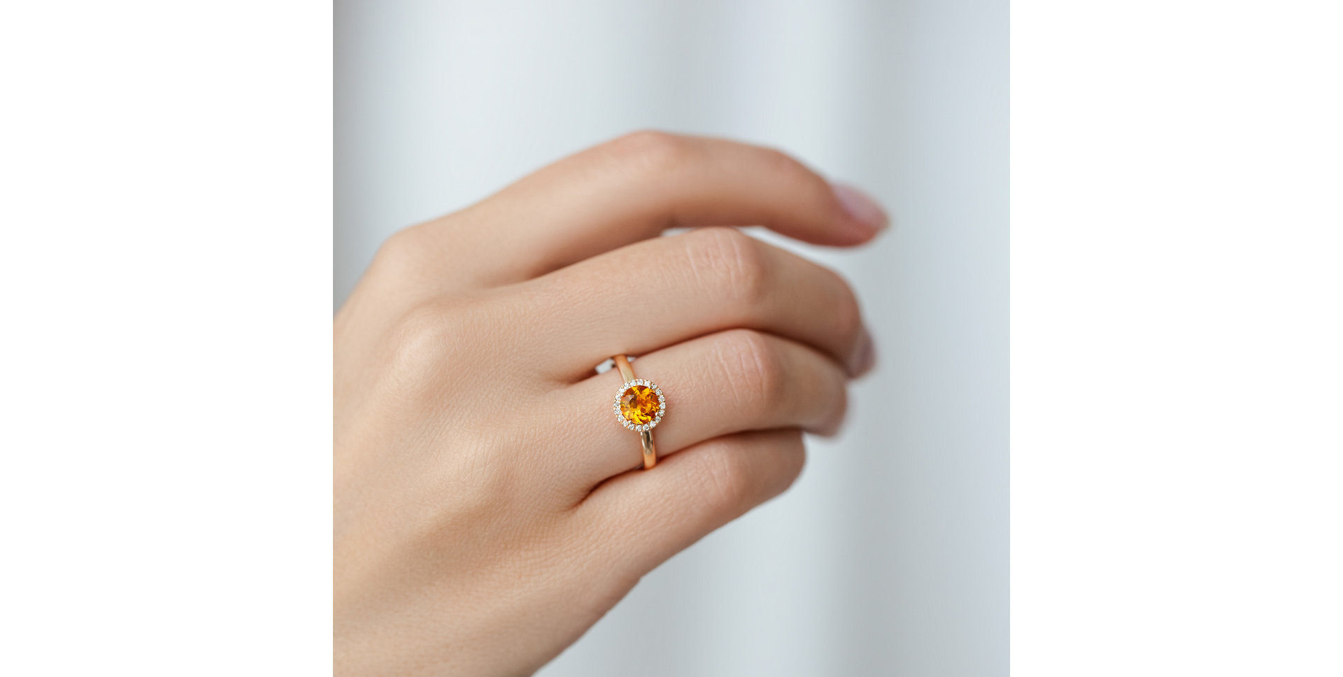 Prsteň s turmalínom a diamantmi Violette