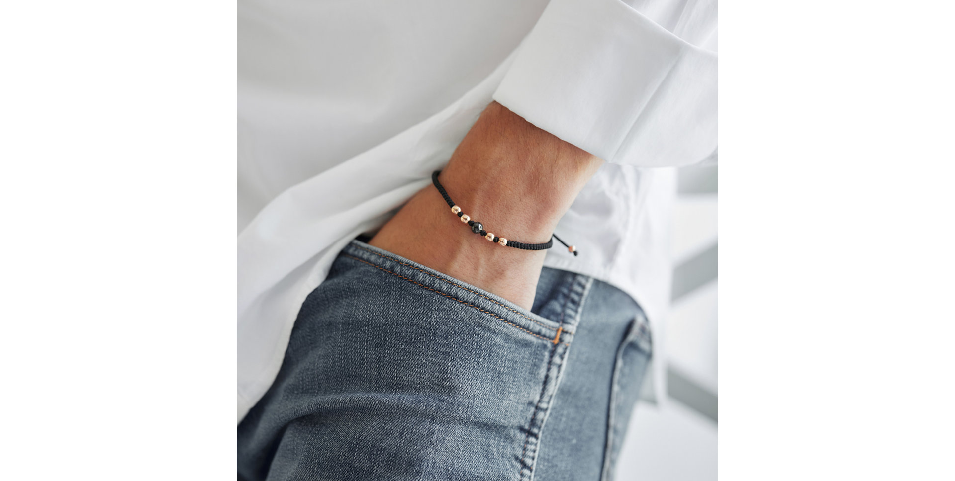 Náramok s čiernymi diamantmi Secret Magic