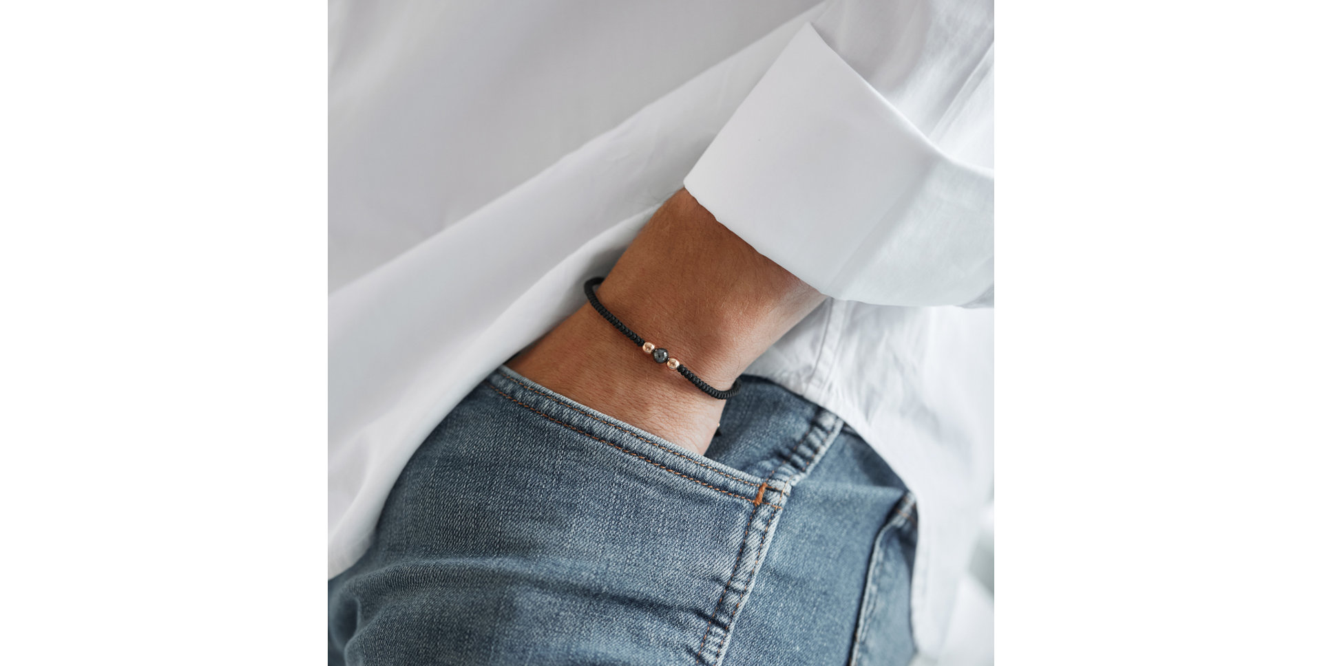 Náramok s čiernymi diamantmi Night Spell