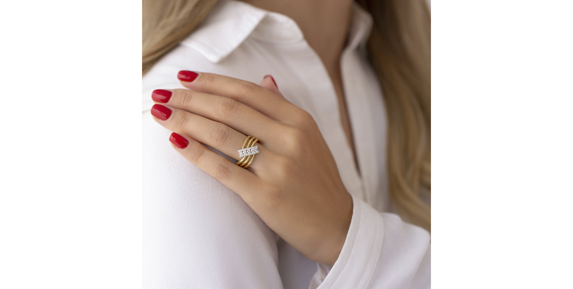 Prsteň s diamantmi Twilight Gods