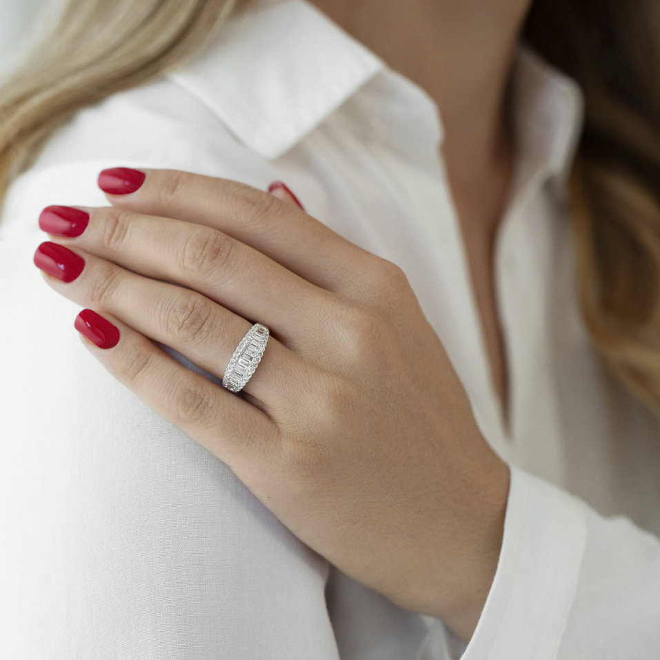 Prsteň s diamantmi Brilliants of Happiness