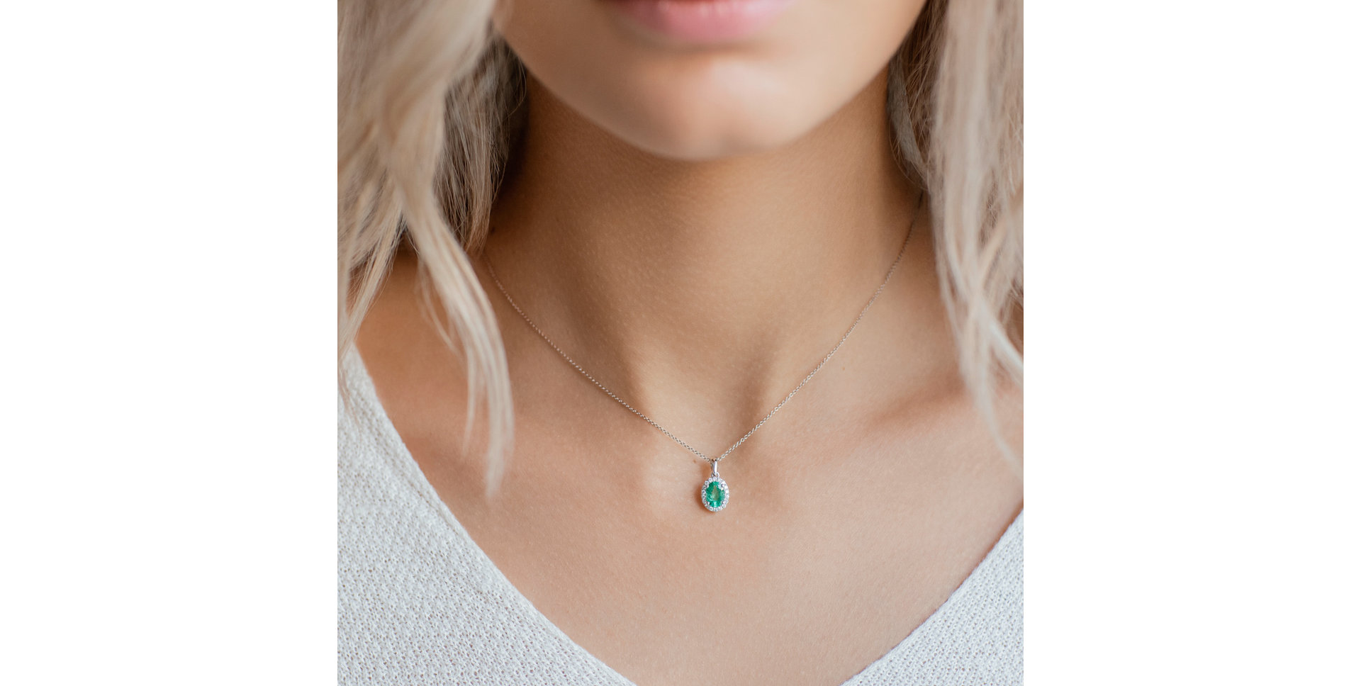 Prívesok so zafírom a diamantmi Princess