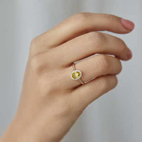 Prsteň s zafírom a diamantmi Princess Wish