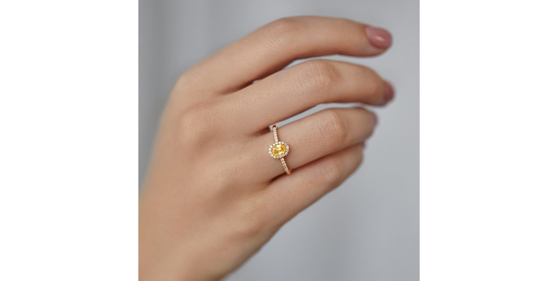 Prsteň so zafírom a diamantmi Princess