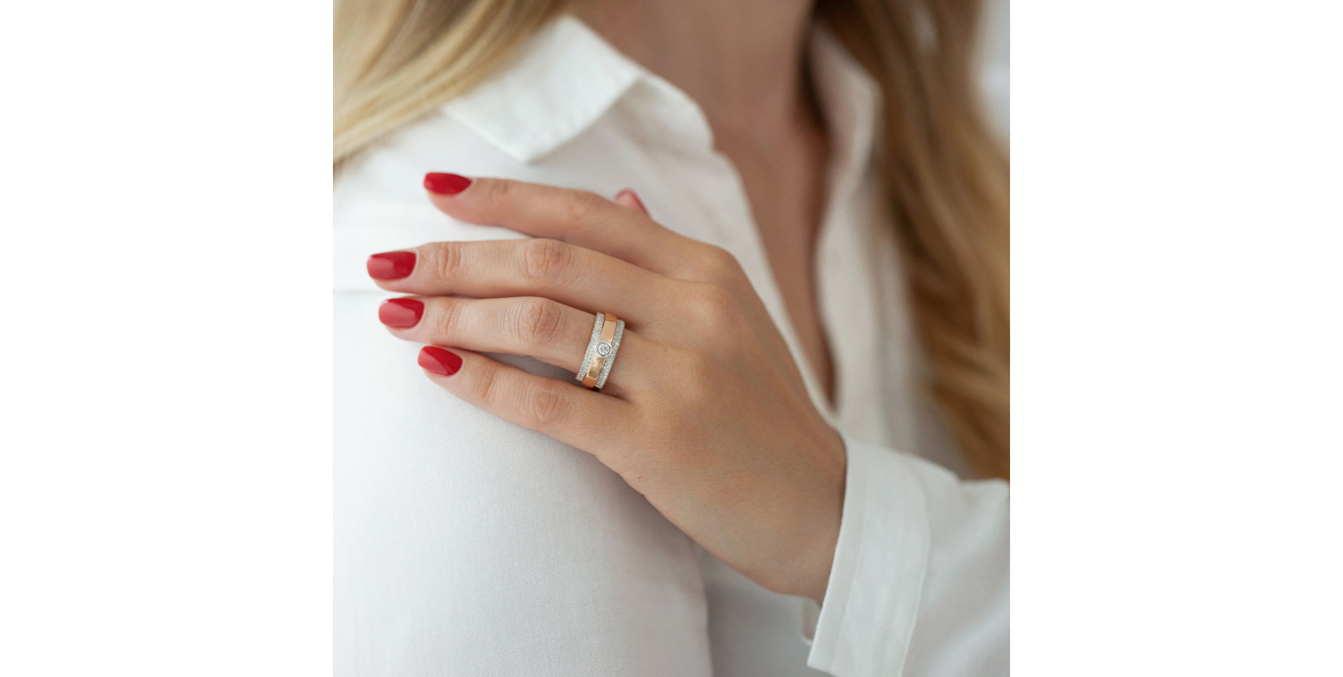 Prsteň s diamantmi Goddess Touch