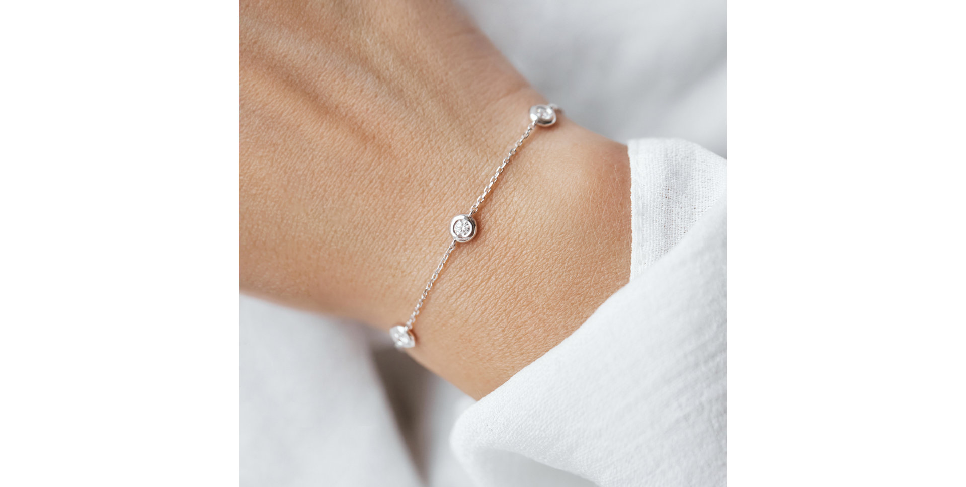 Náramok s diamantmi Sparkling Dot