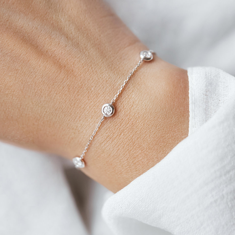 Náramok s diamantmi Sparkling Dot