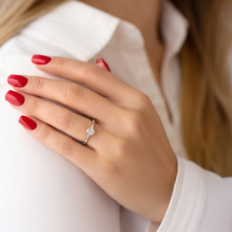 Prsteň s diamantmi Fiona