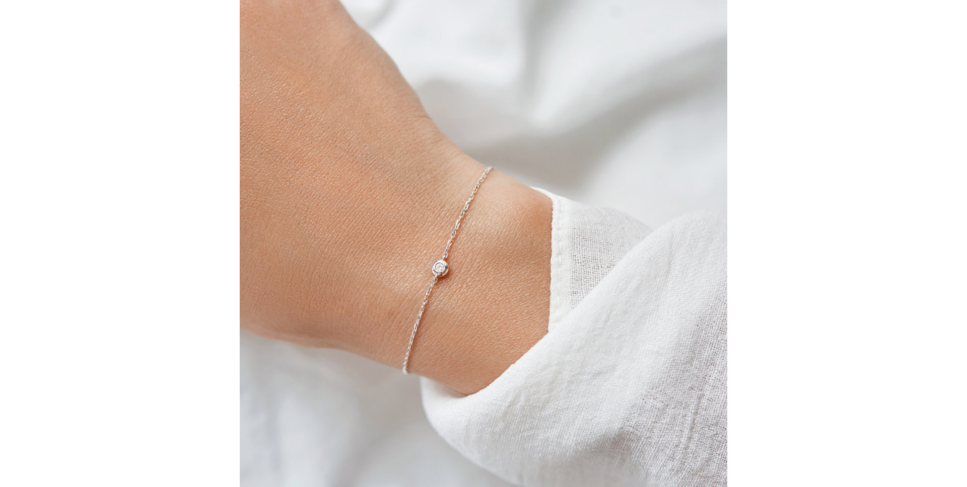 Náramok s diamantom Sparkling Dots