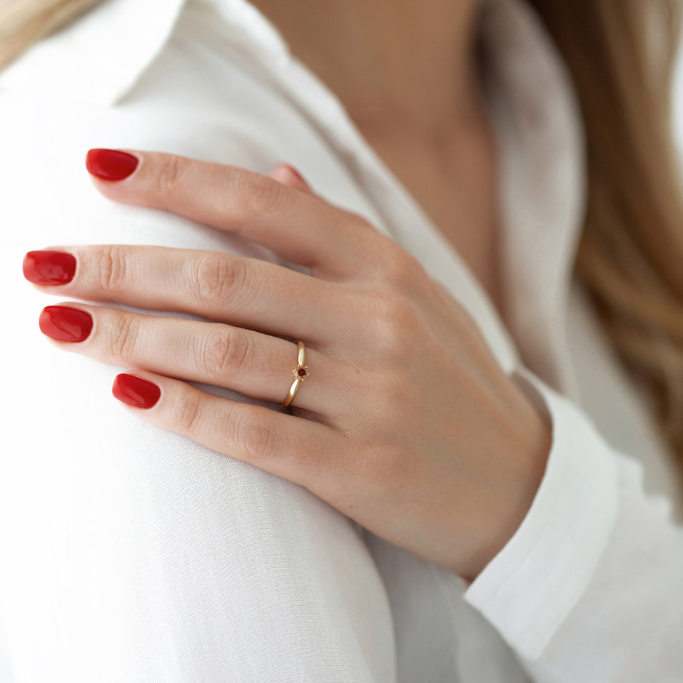 Prsteň s modrým diamantom Eternal Joy