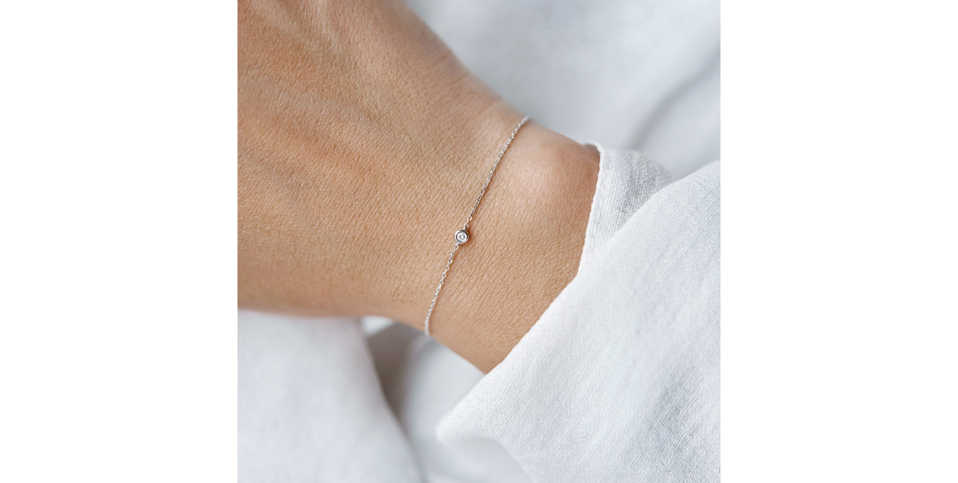 Náramok s diamantom Sparkling Dot