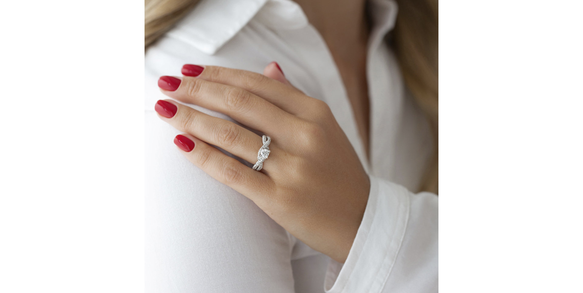 Prsteň s diamantmi Galaxy Love