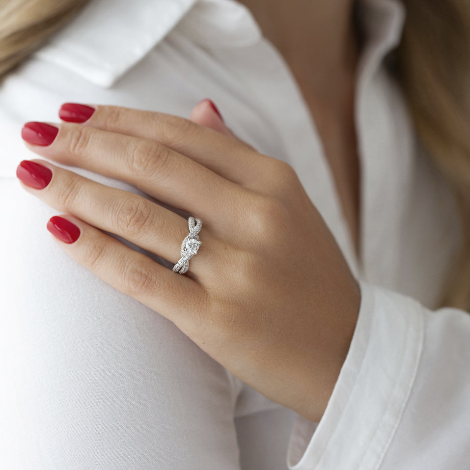 Prsteň s diamantmi Galaxy Love