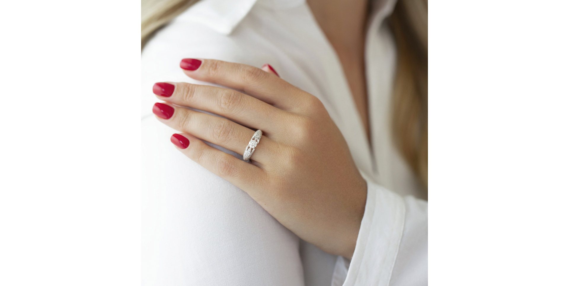 Prsteň s diamantmi Neroli