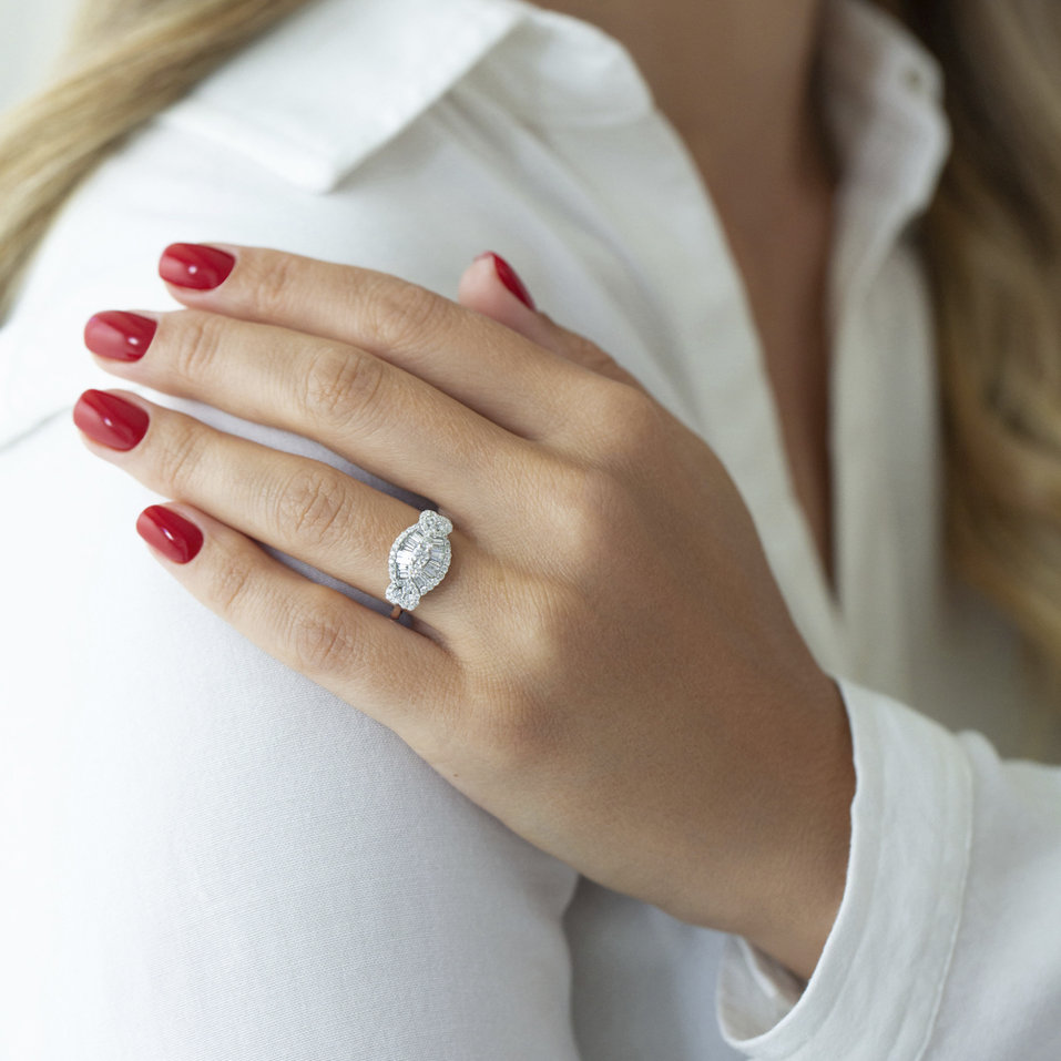 Prsteň s diamantmi Nancy