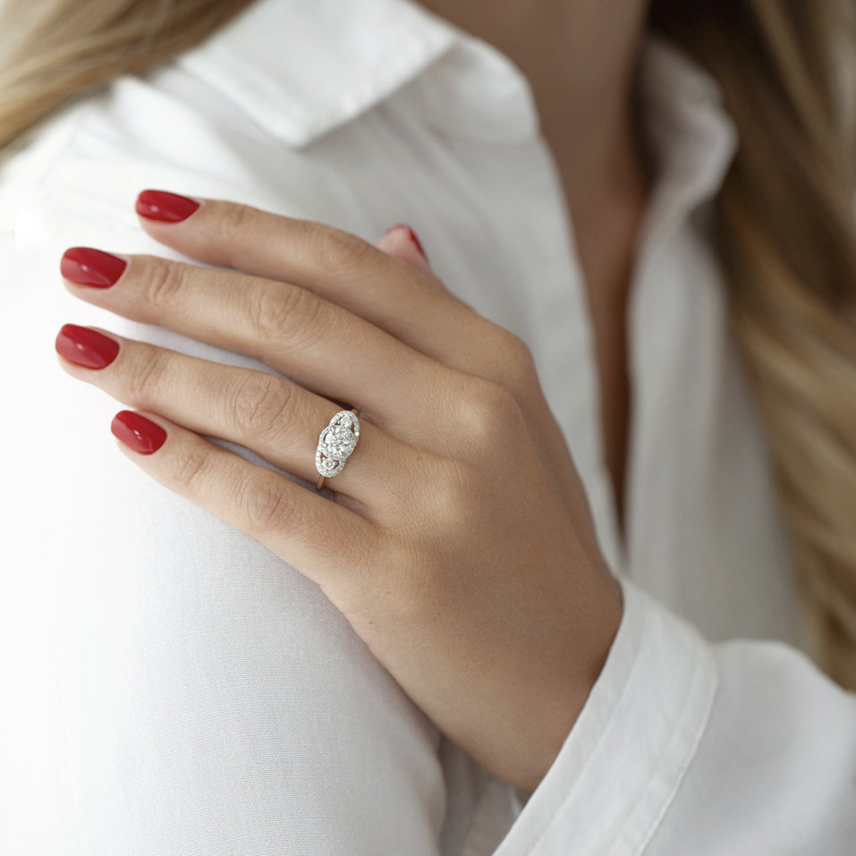 Prsteň s diamantmi Broadway Countess