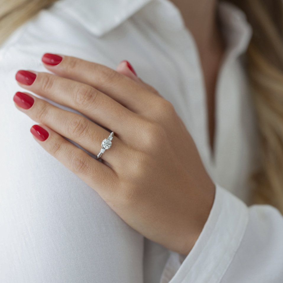 Prsteň s diamantmi Cornelia