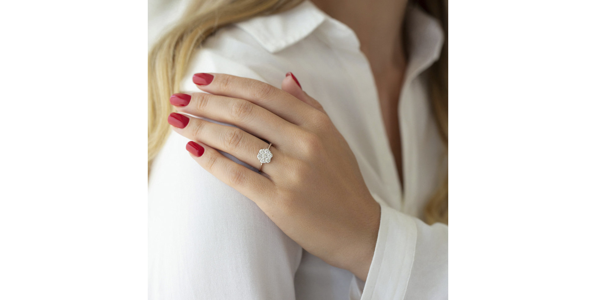 Prsteň s diamantmi Fiona