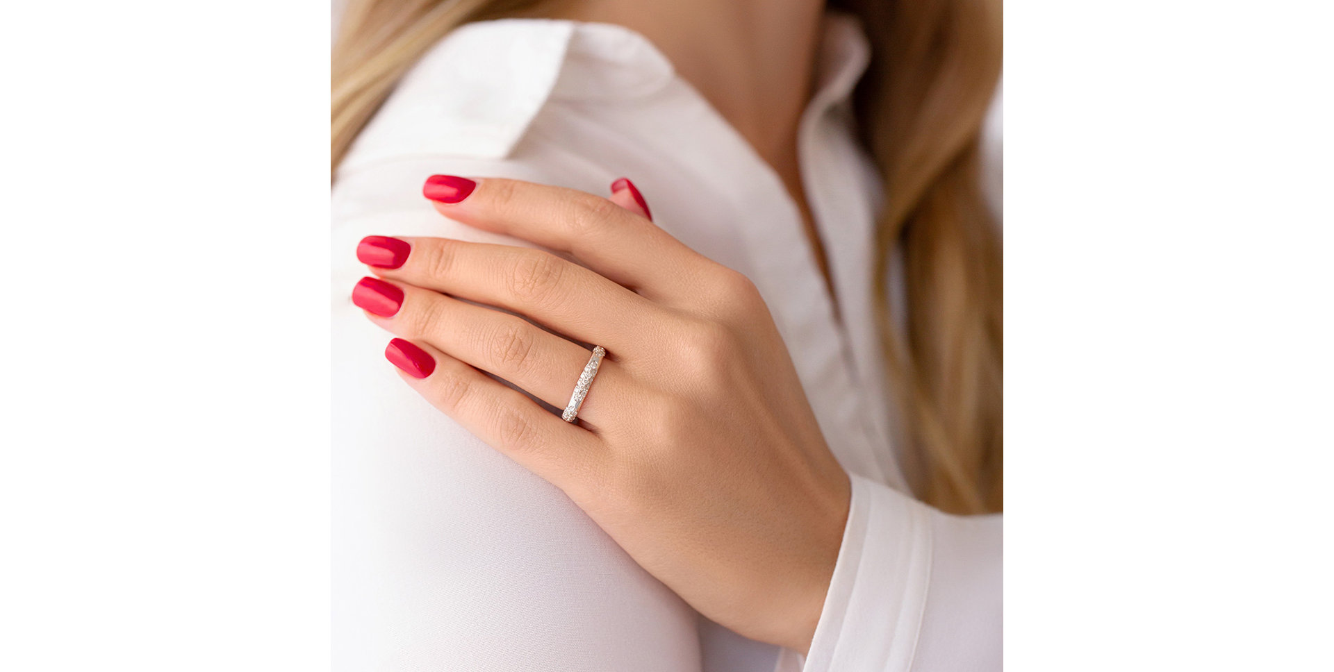 Prsteň s diamantmi Sylvia